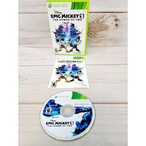 Disney Epic Mickey 2: The Power of Two (Xbox 360, 2012) CIB Complete Tested